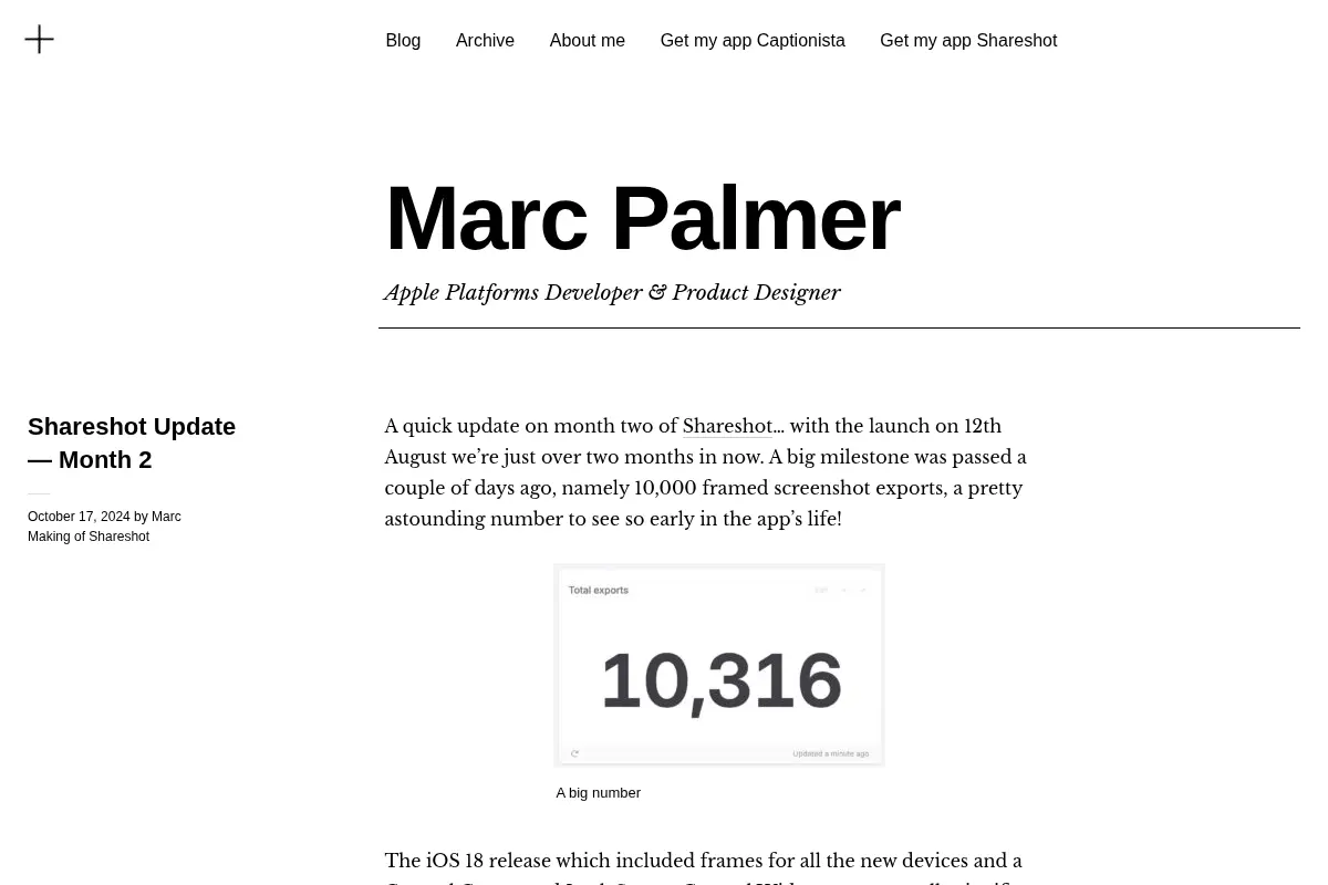 Marc Palmer – Apple Platforms Developer & Product Designer
