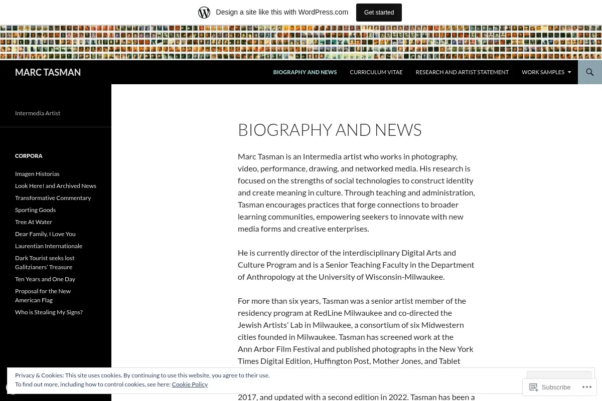 MARC TASMAN | Intermedia Artist
