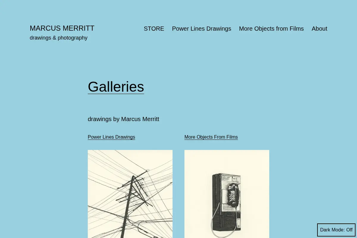 Marcus Merritt – drawings & photography