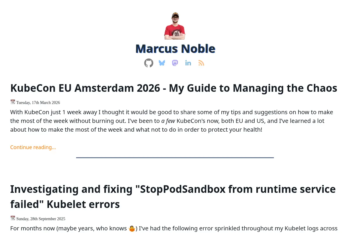 'Blog' by Marcus Noble