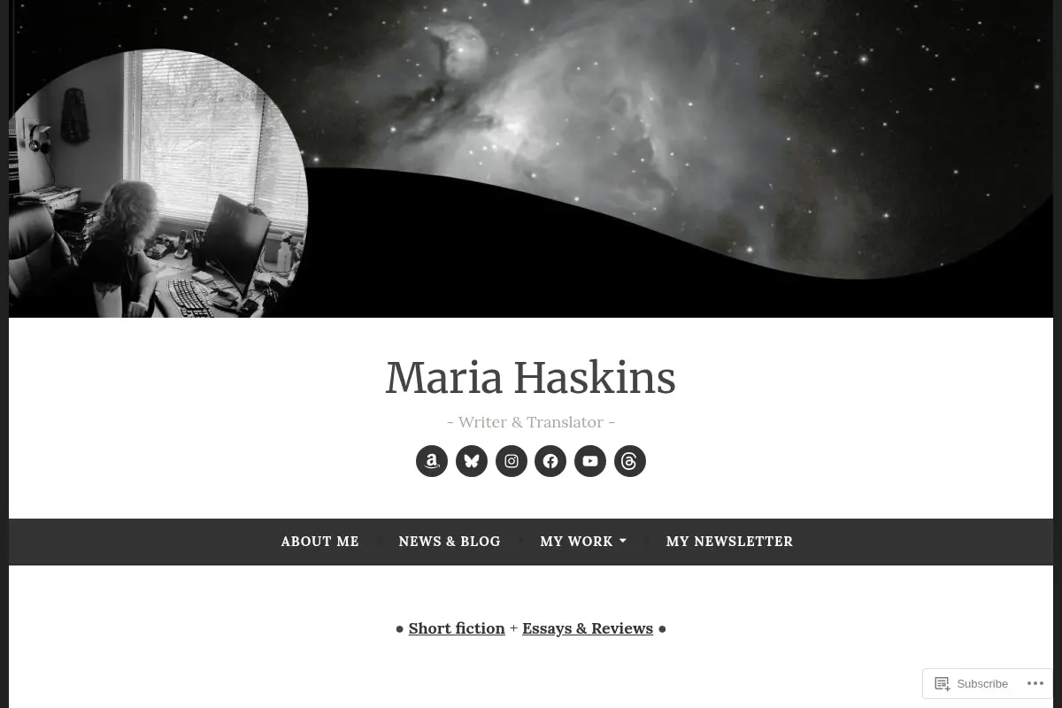 Maria Haskins – Writer & Translator