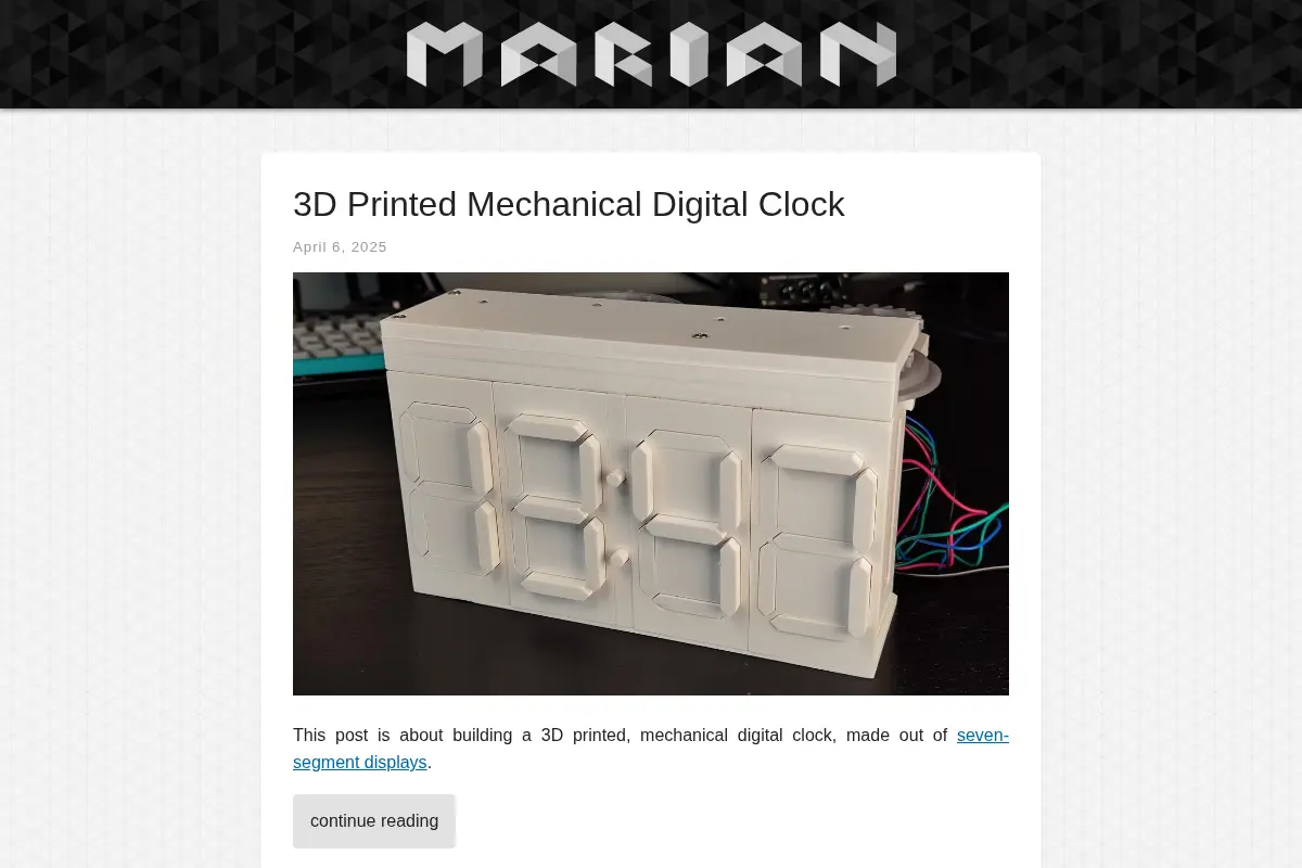 Marian's Blog