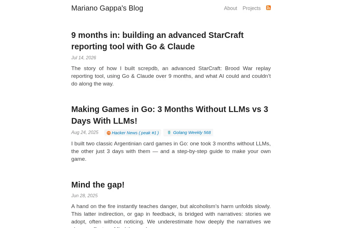 Mariano Gappa's Blog