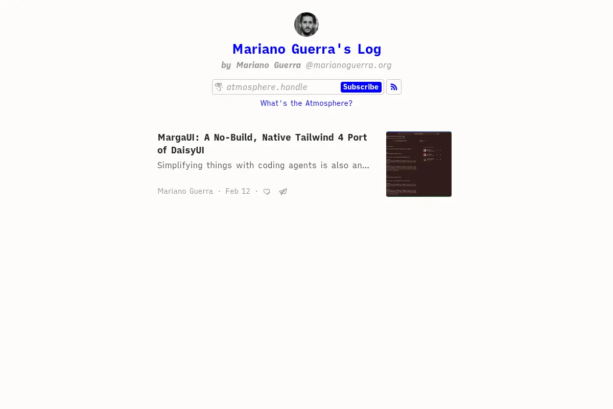 Mariano Guerra's Log