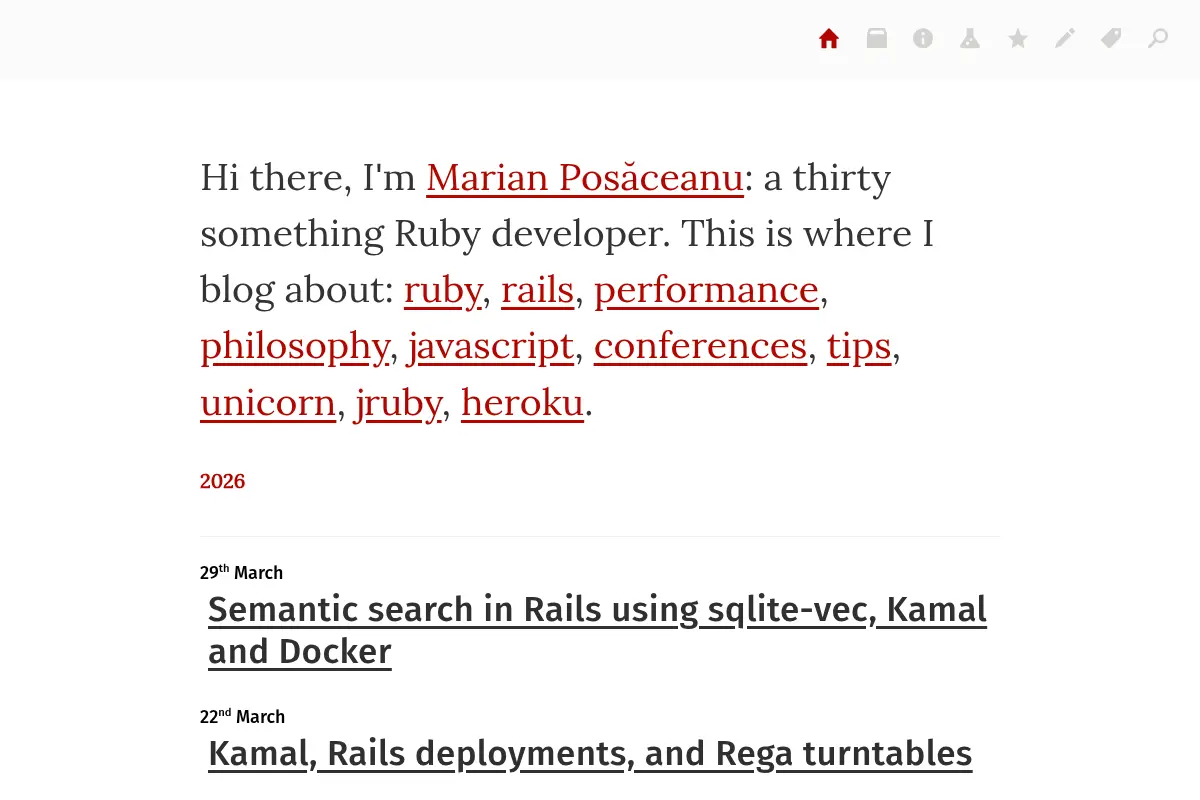 Blog of Marian Posaceanu