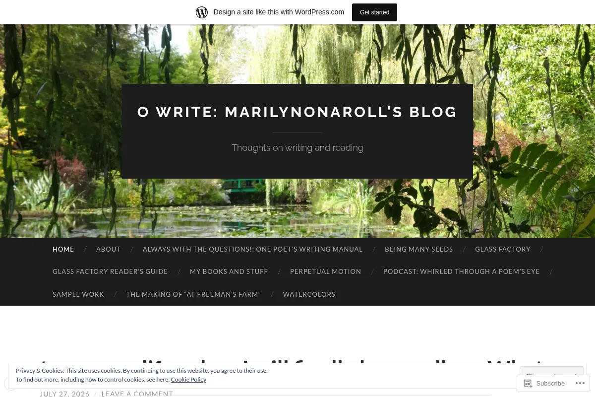 O Write: Marilynonaroll's Blog