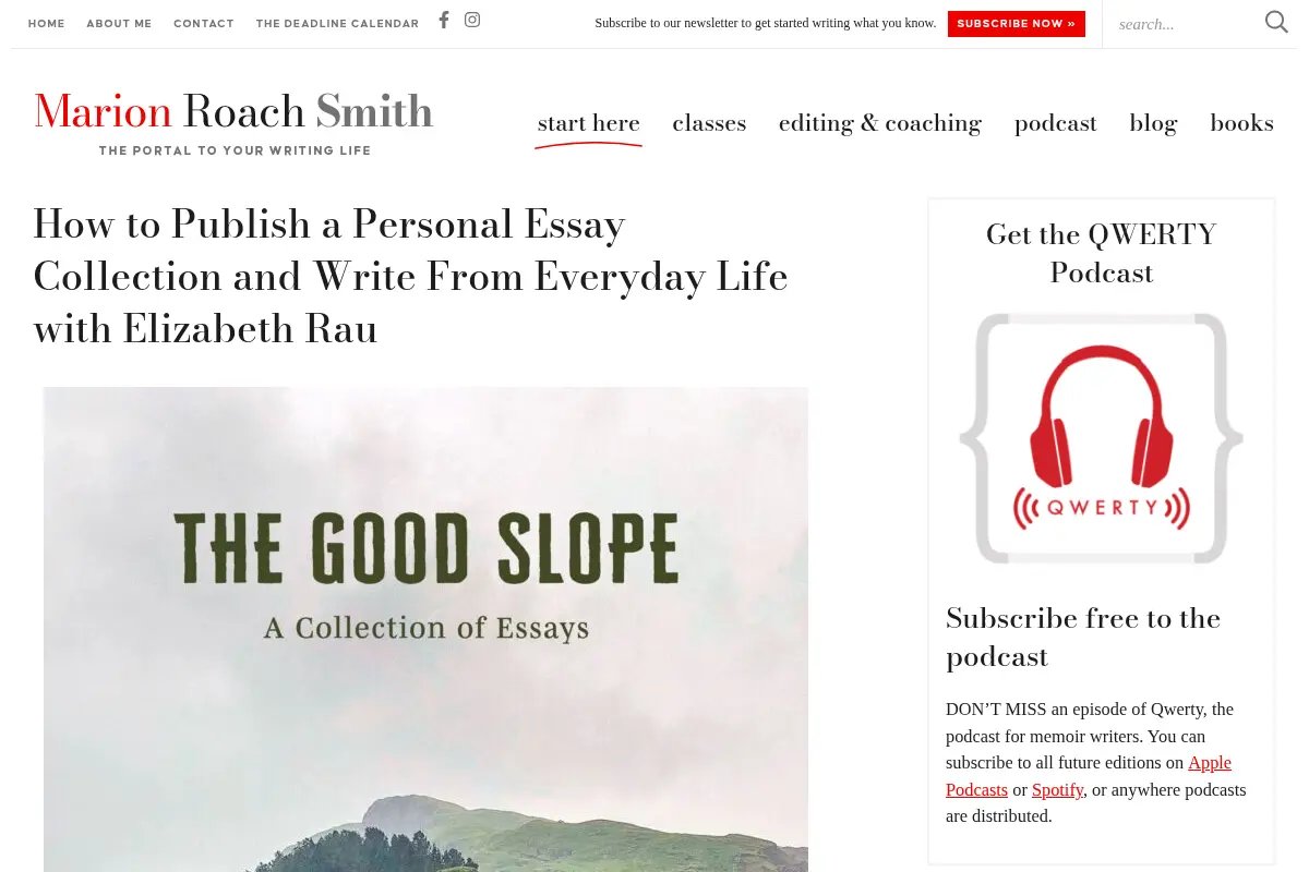 how to publish a personal essay collection