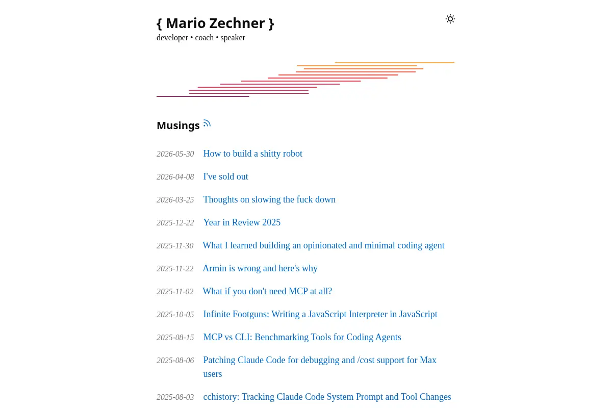 { Mario Zechner }