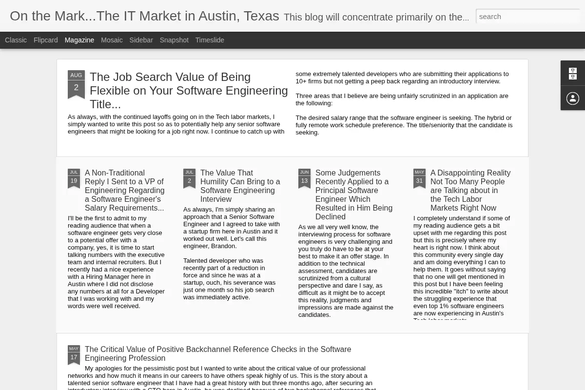 On the Mark...The IT Market in Austin, Texas