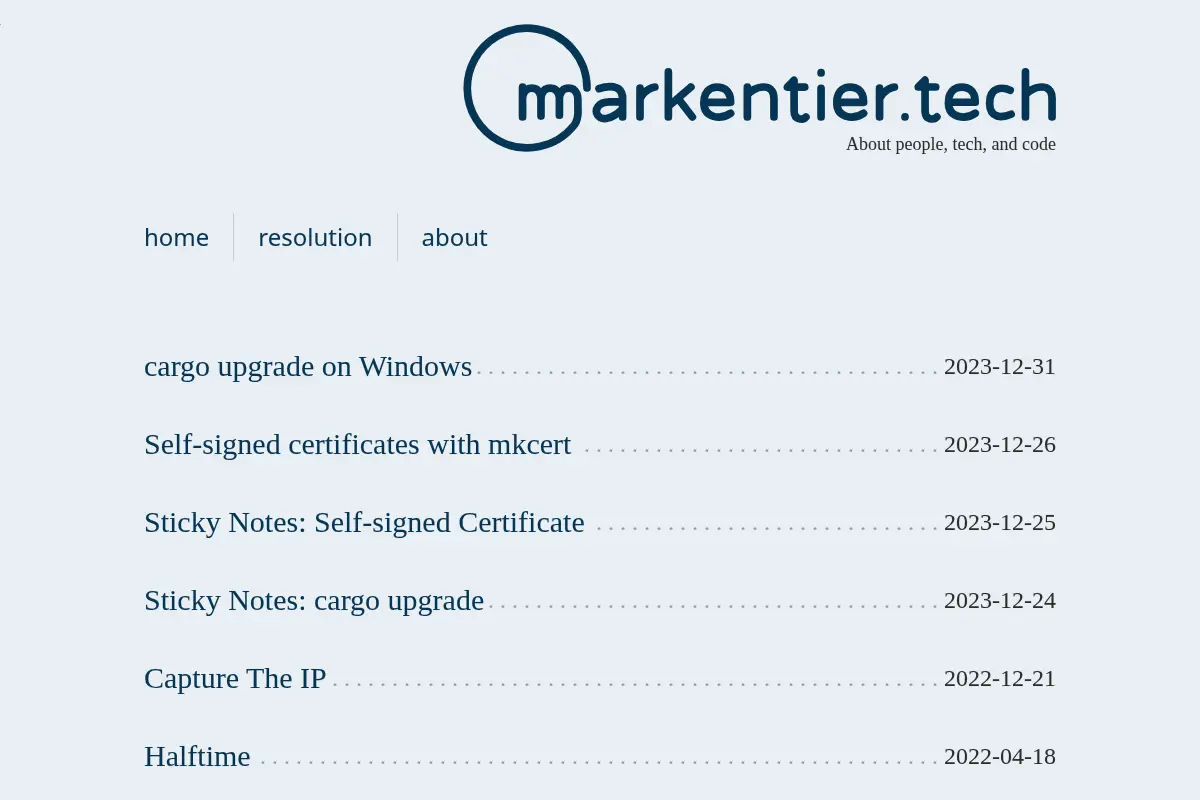 markentier.tech