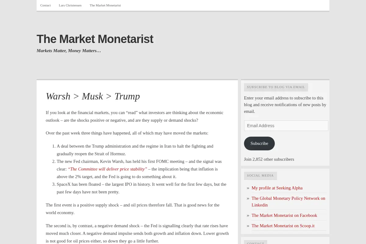 The Market Monetarist