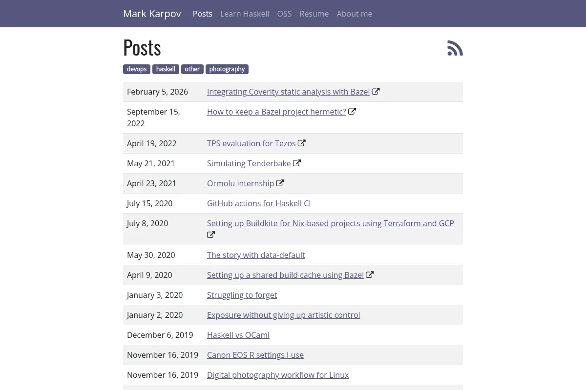 Mark Karpov's Blog