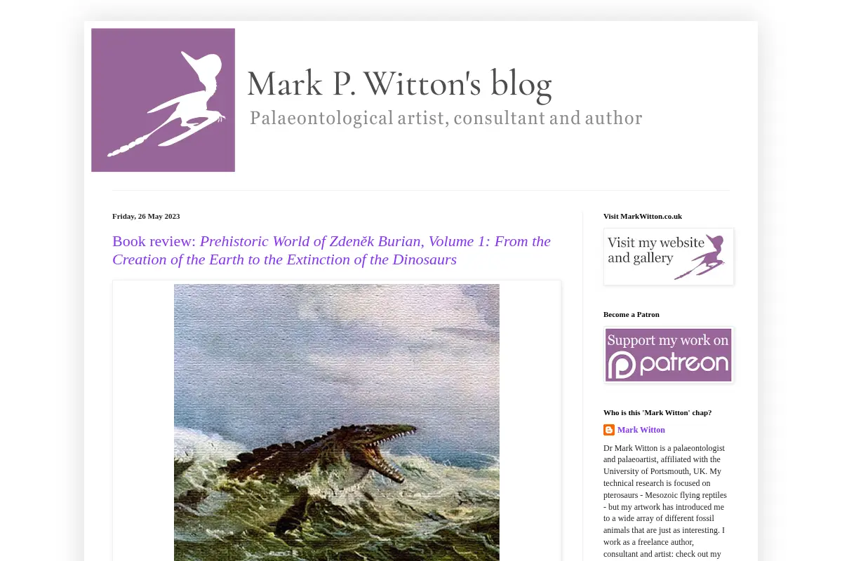 Mark P. Witton's Blog