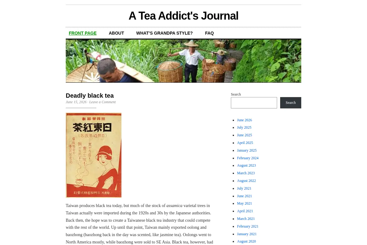 A Tea Addict's Journal