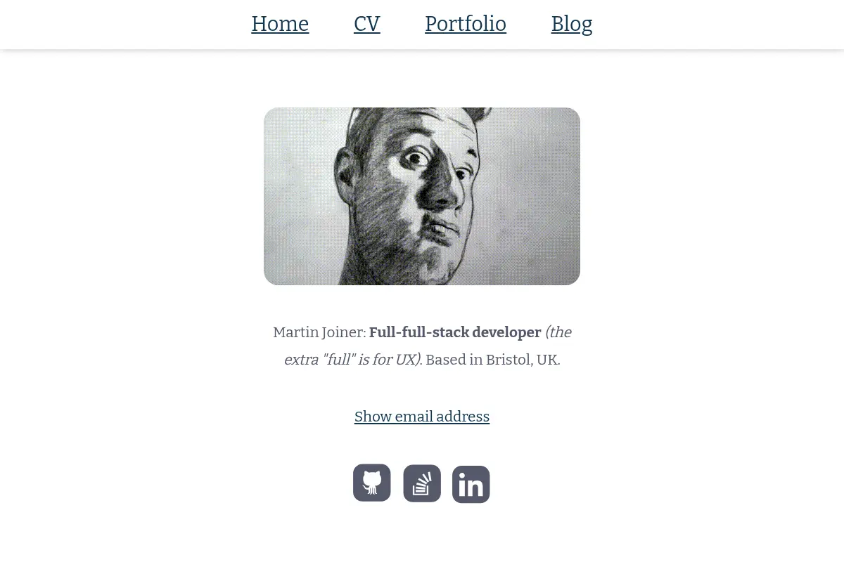 Martin Joiner - Full-stack developer in Bristol