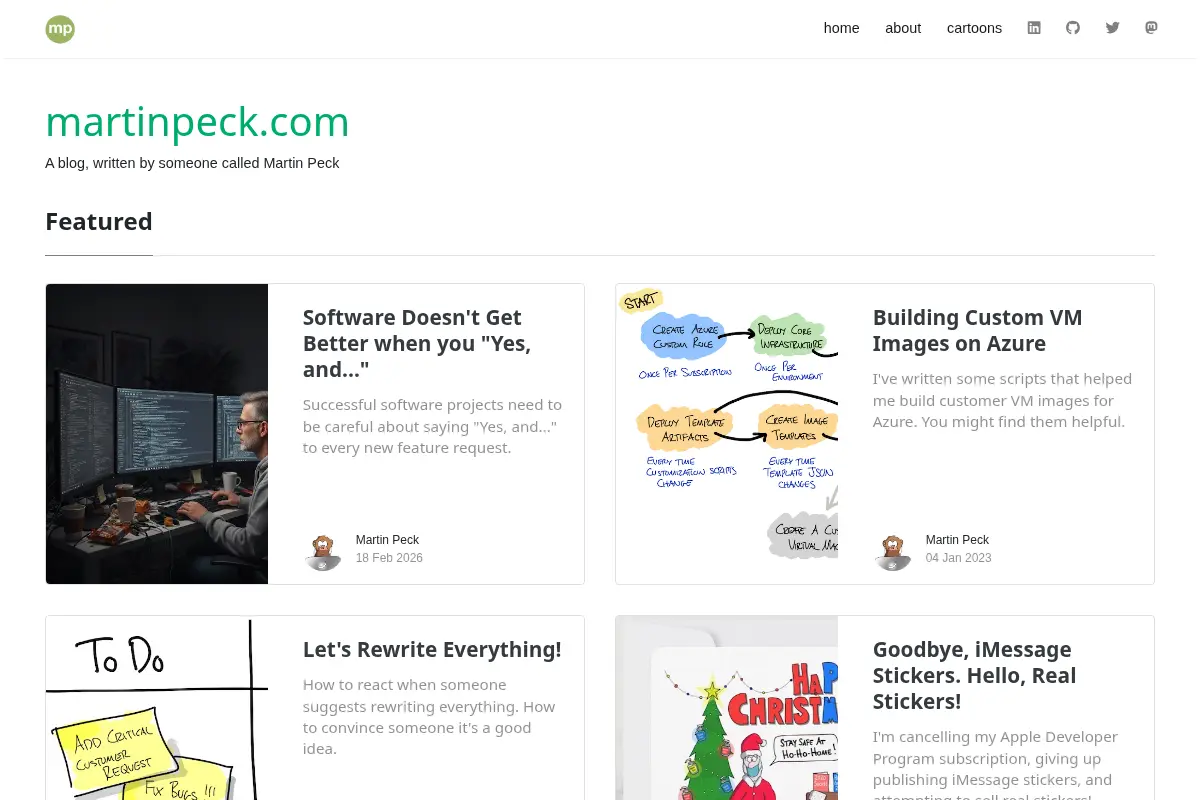 Martin Peck's Blog
