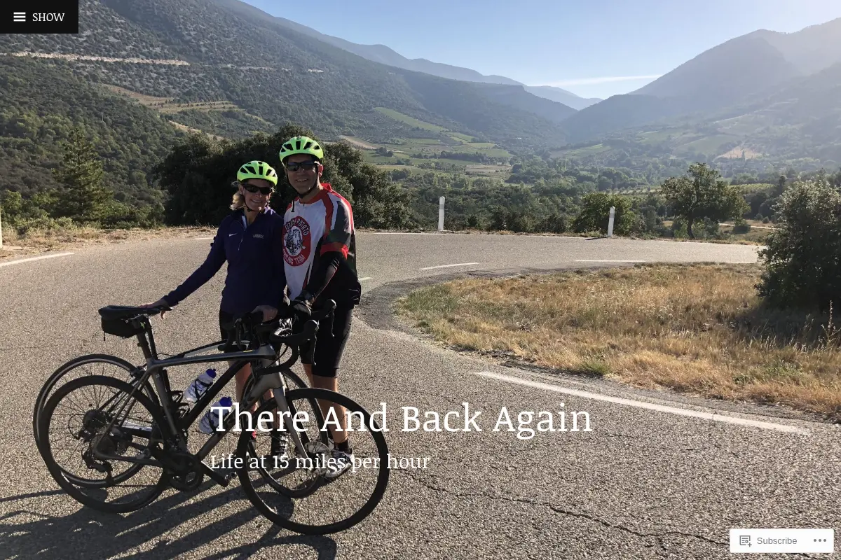 There And Back Again – Life at 15 miles per hour