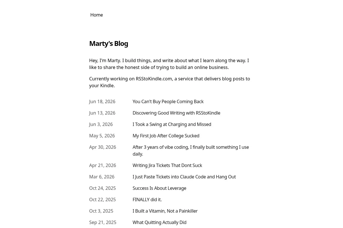 Marty Markenson Blog