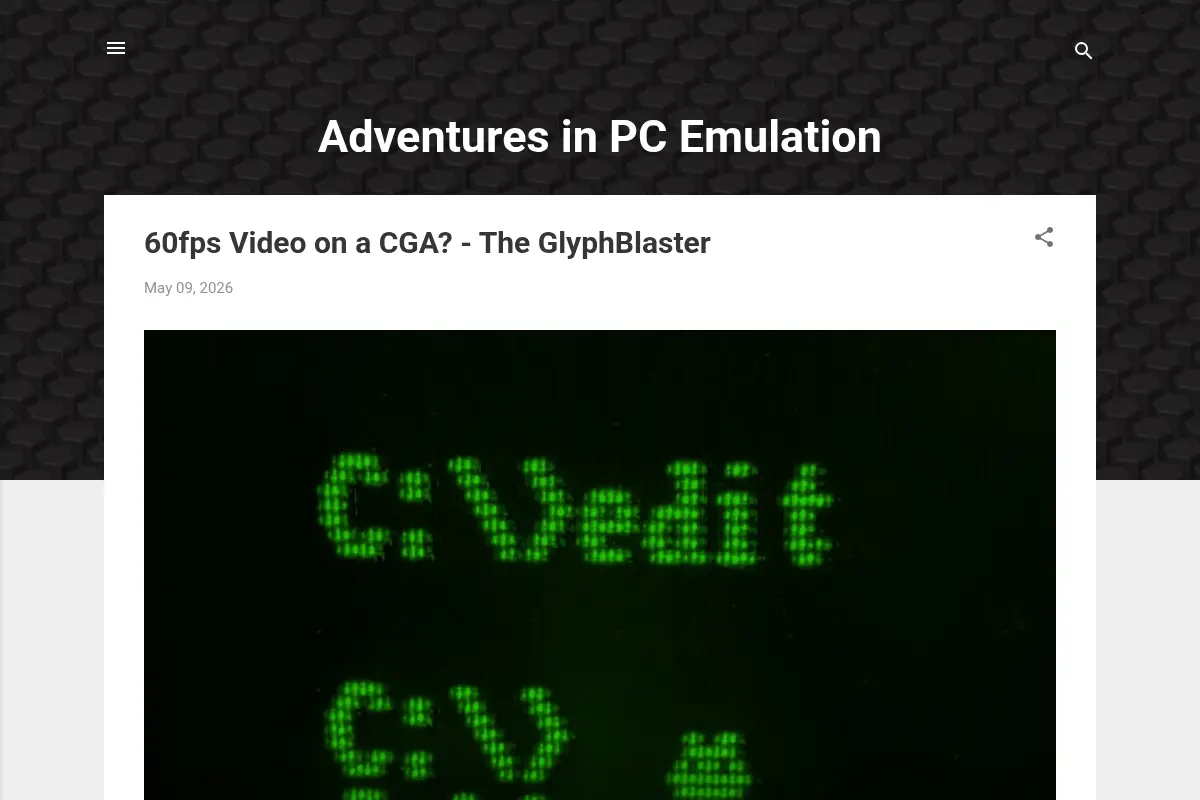 Adventures in PC Emulation