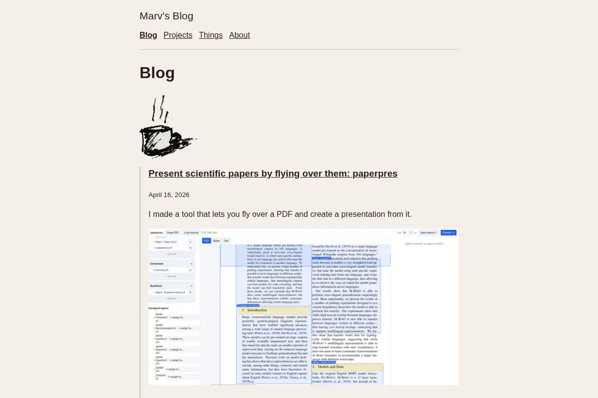 Marv's Blog