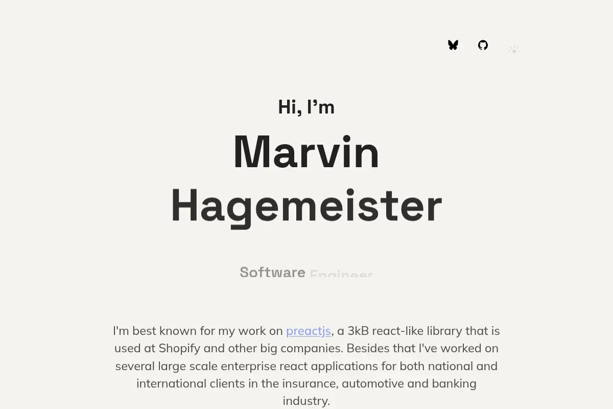 Marvin Hagemeister Frontend Developer