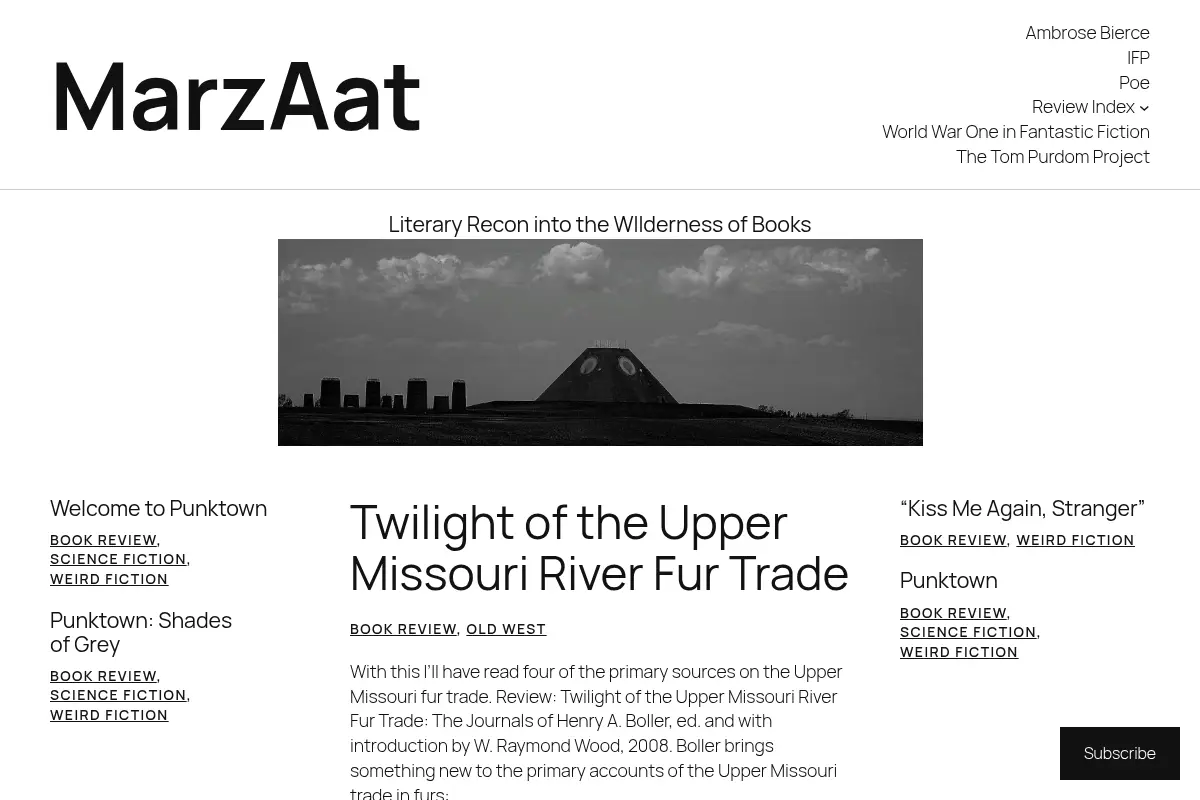 MarzAat – Literary Recon into the Wilderness of Books