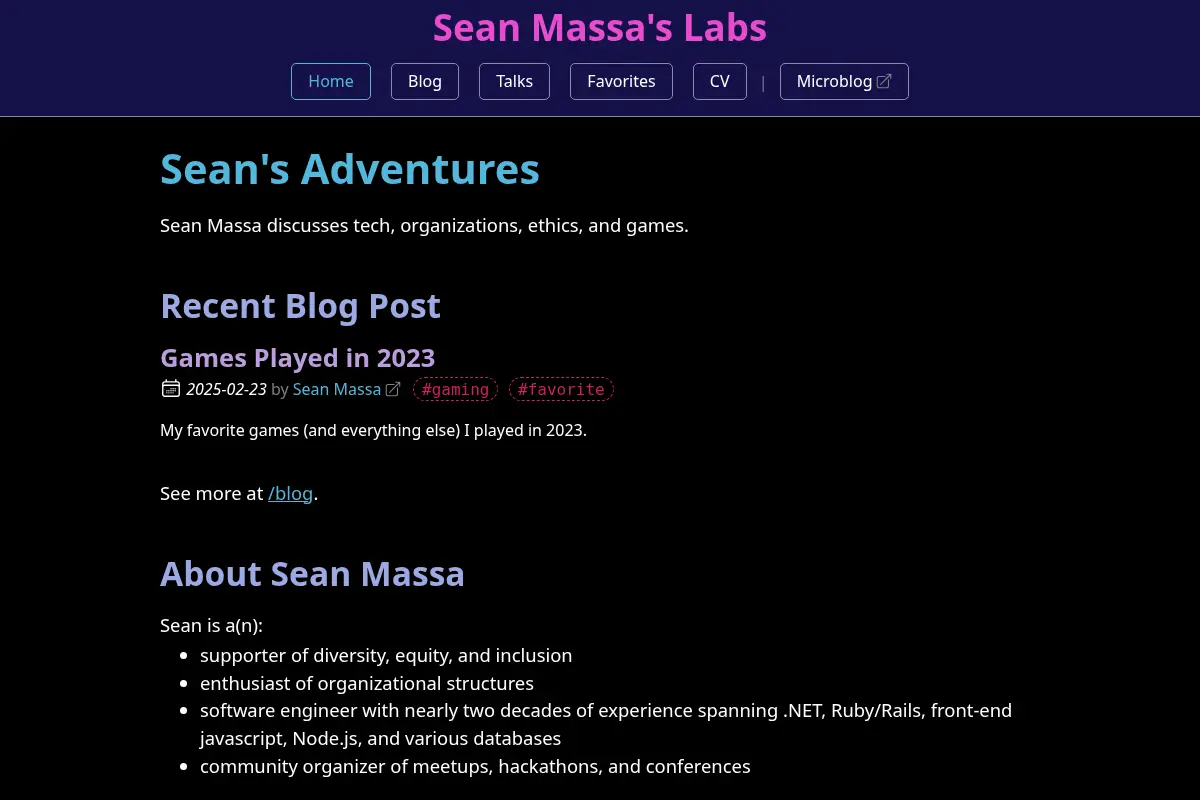 Sean Massa's Labs