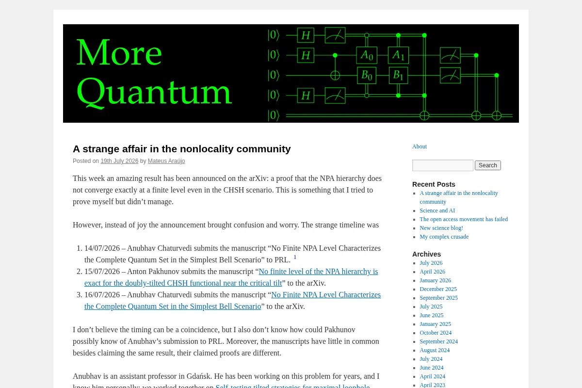 More Quantum