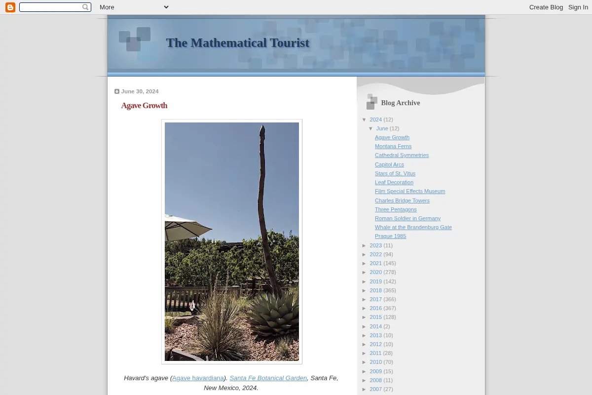 The Mathematical Tourist