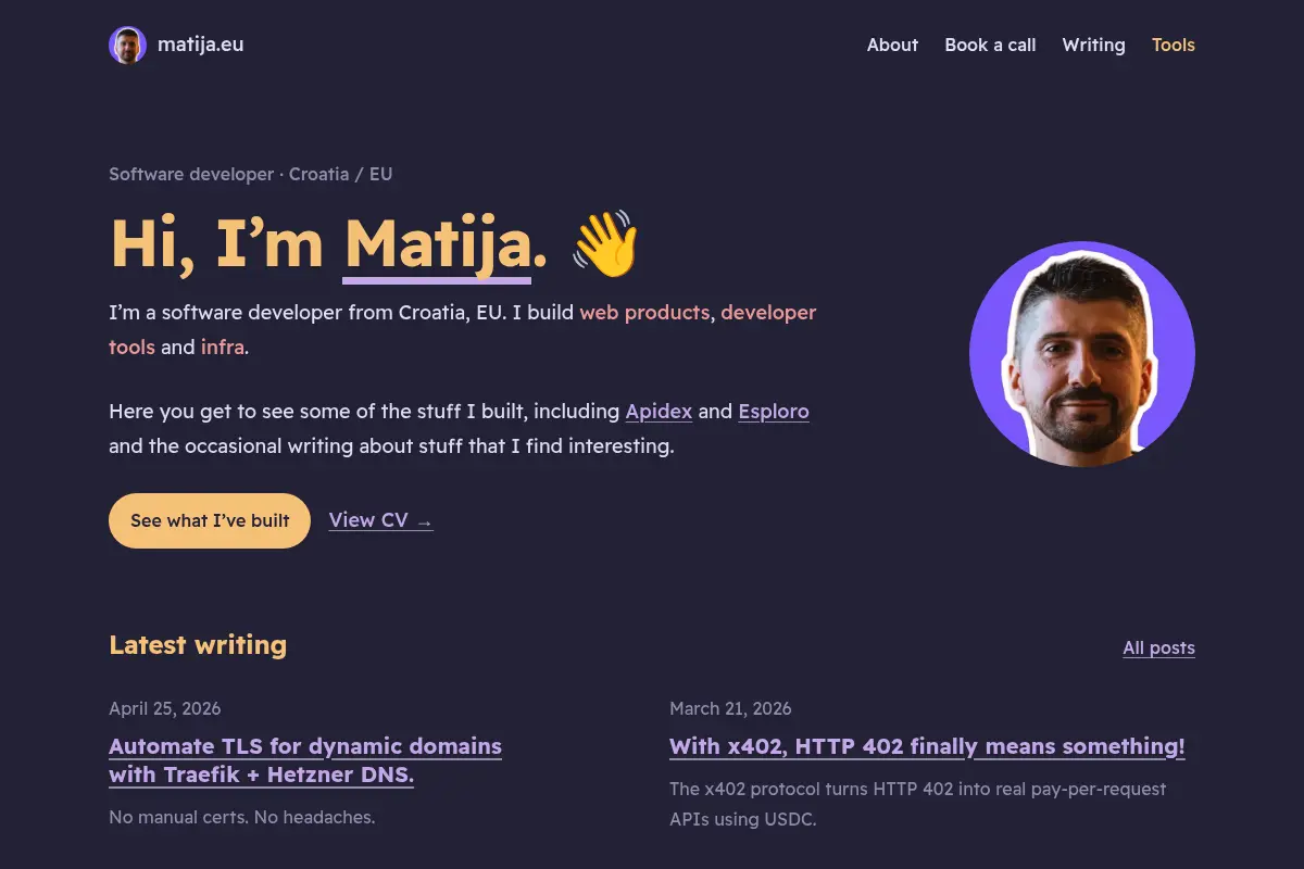 Matija Munjaković | matija.eu