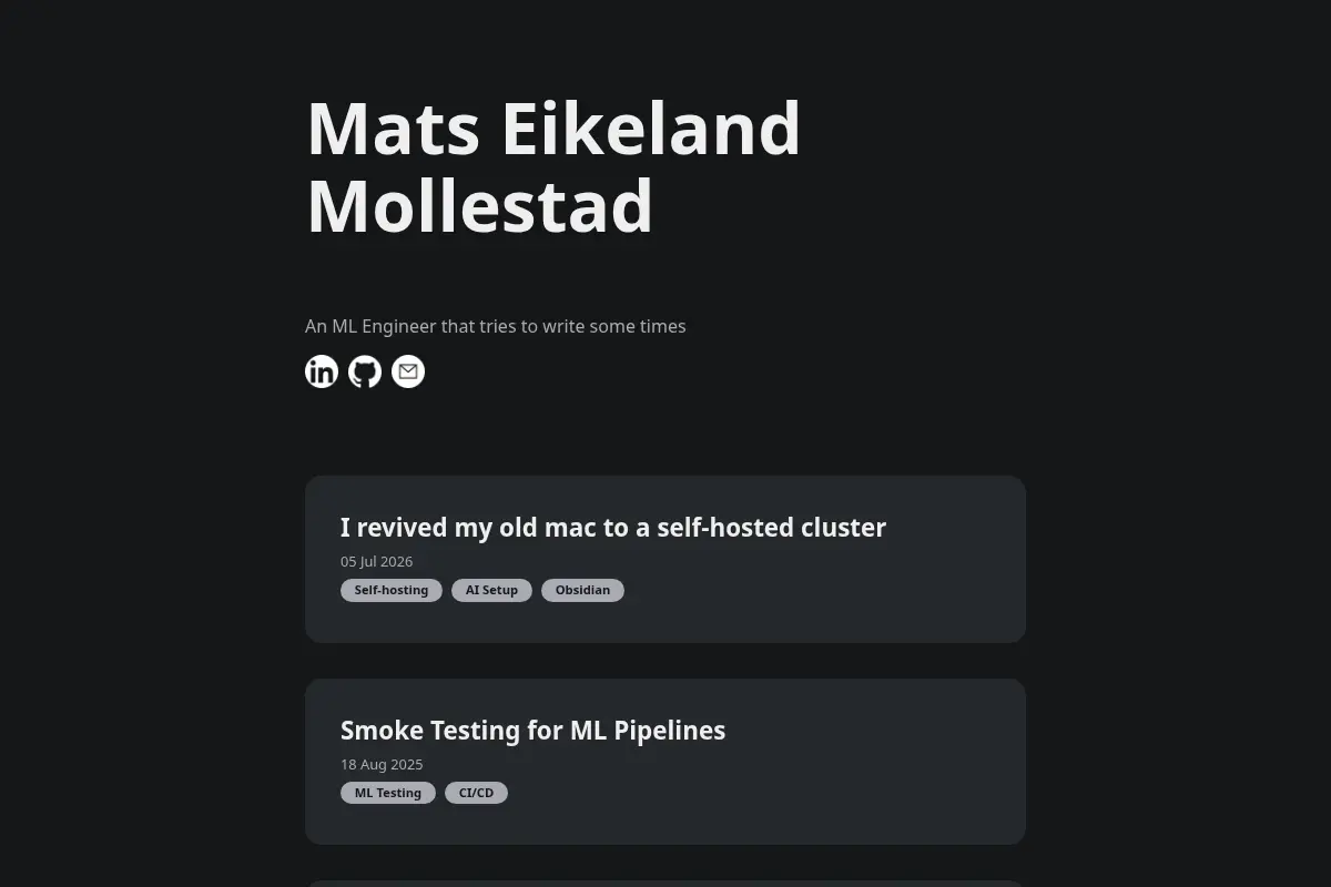 Mats Eikeland Mollestad | Blog