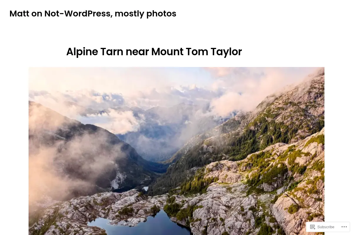 Matt on Not-WordPress, mostly photos