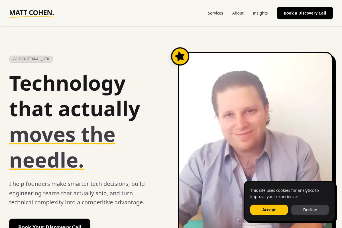 Matt Cohen – Fractional CTO
