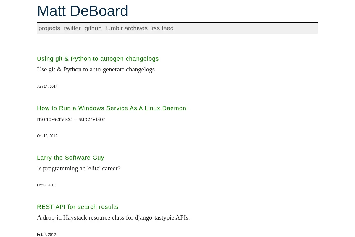 MattDeBoard.net