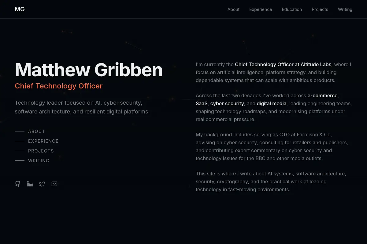 Matthew Gribben | Chief Technology Officer