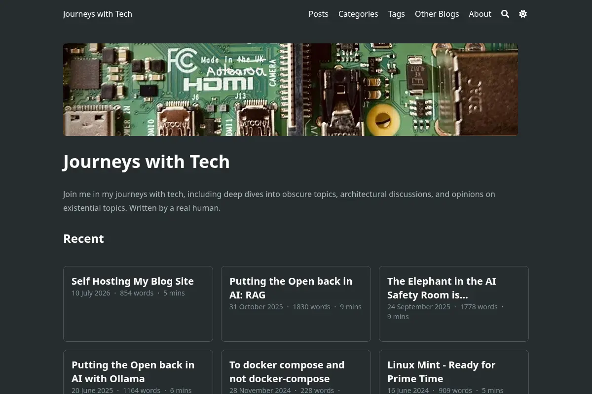 Journeys with Tech