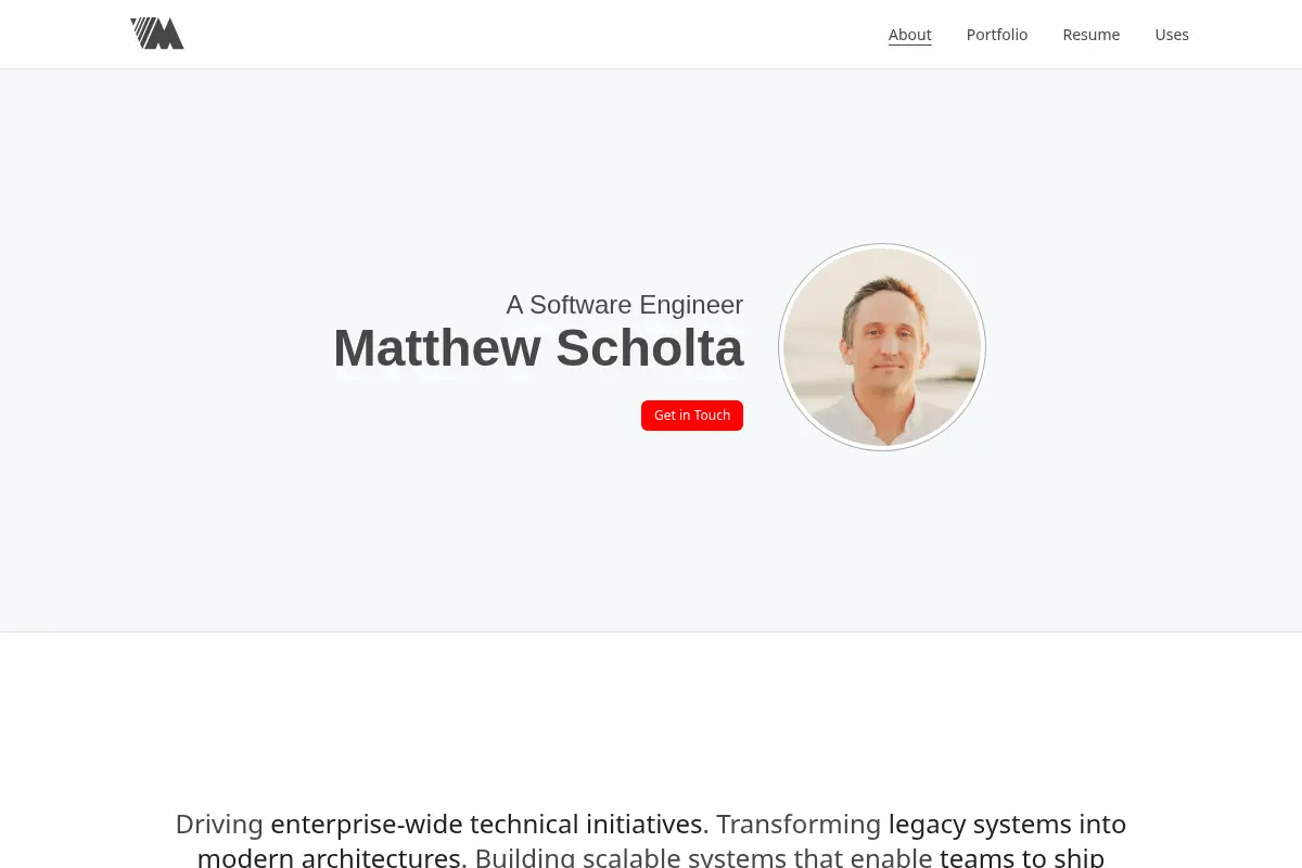 Matthew Scholta - Software Engineer