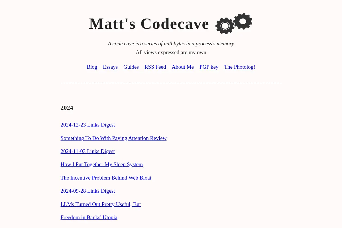 Matt's Codecave