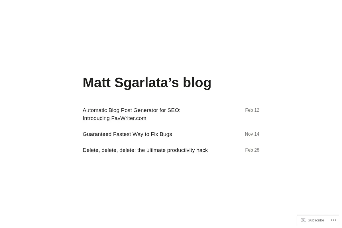 Matt Sgarlata's blog – My journey learning AI