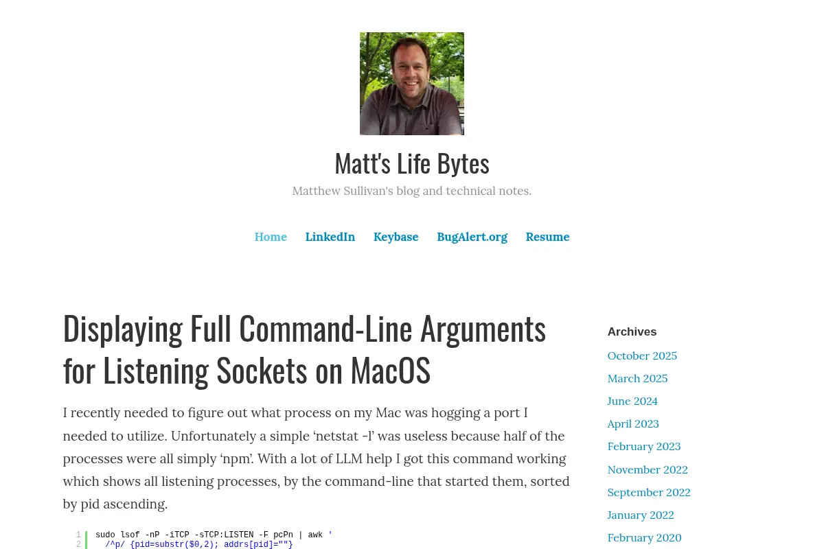 Matt's Life Bytes