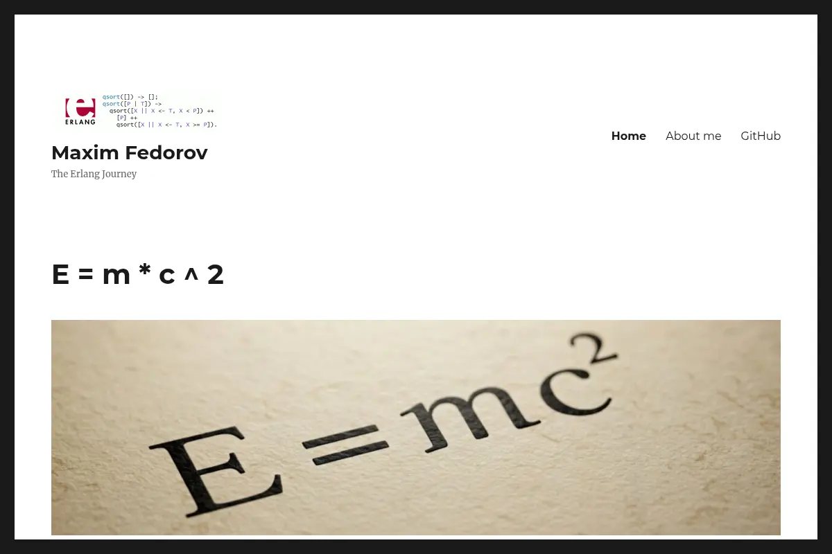 Maxim Fedorov – The Erlang Journey