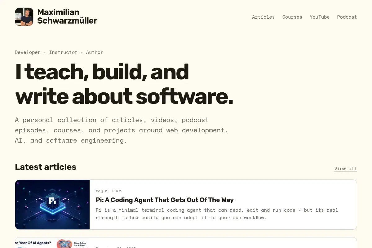 Maximilian Schwarzmuller - Developer & Online Course Instructor