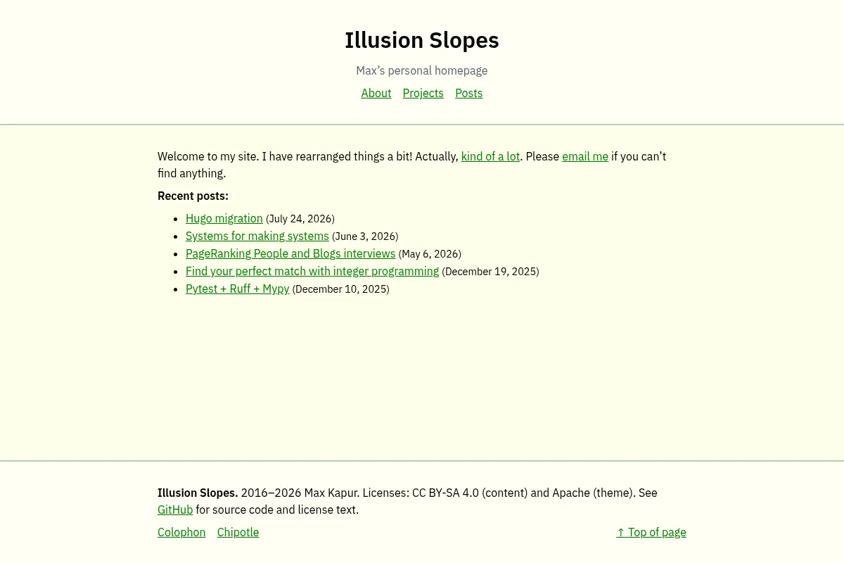 Illusion Slopes