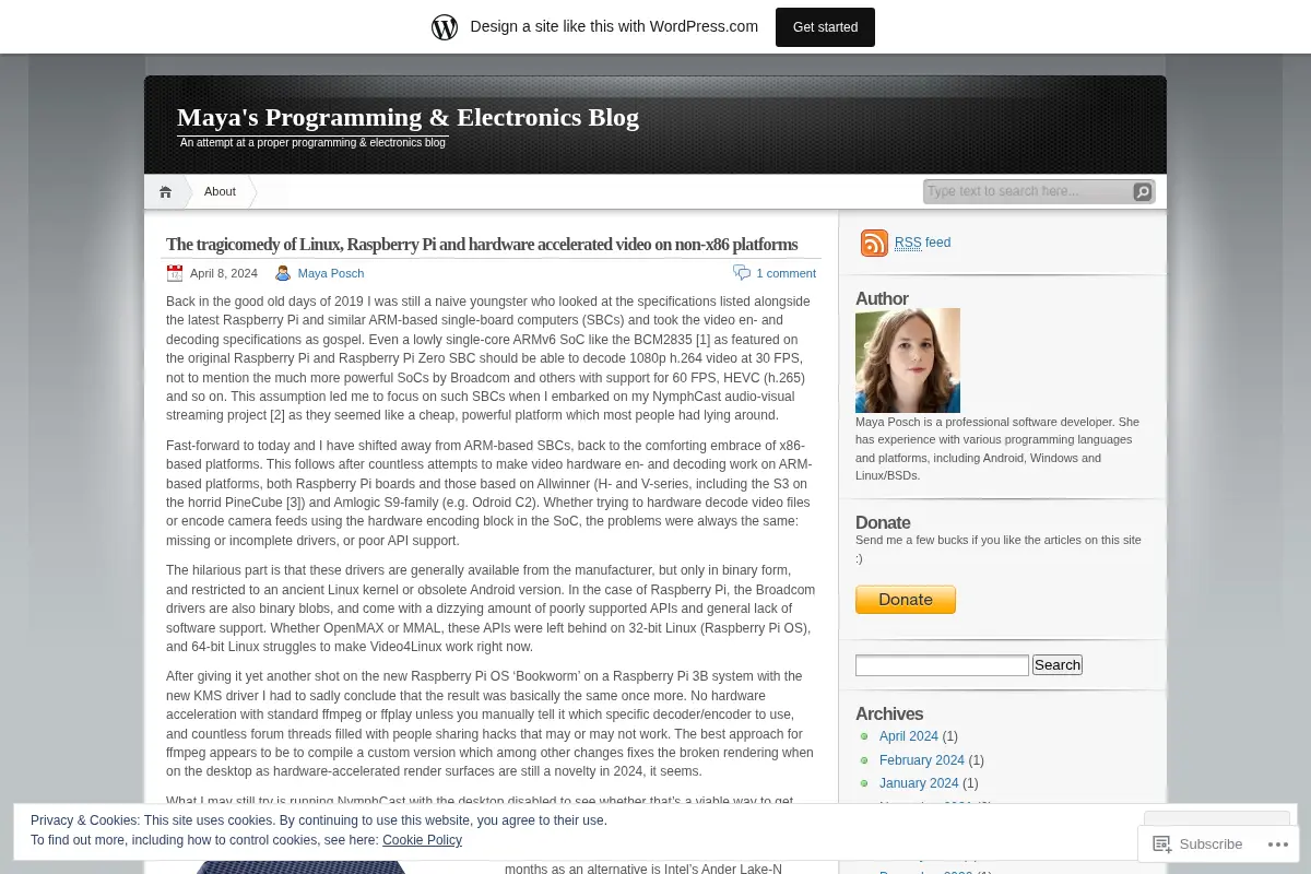 Maya's Programming & Electronics Blog