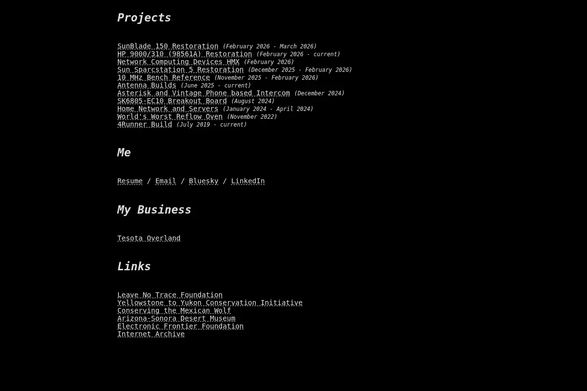 Chris Mazuc's Personal Web Page