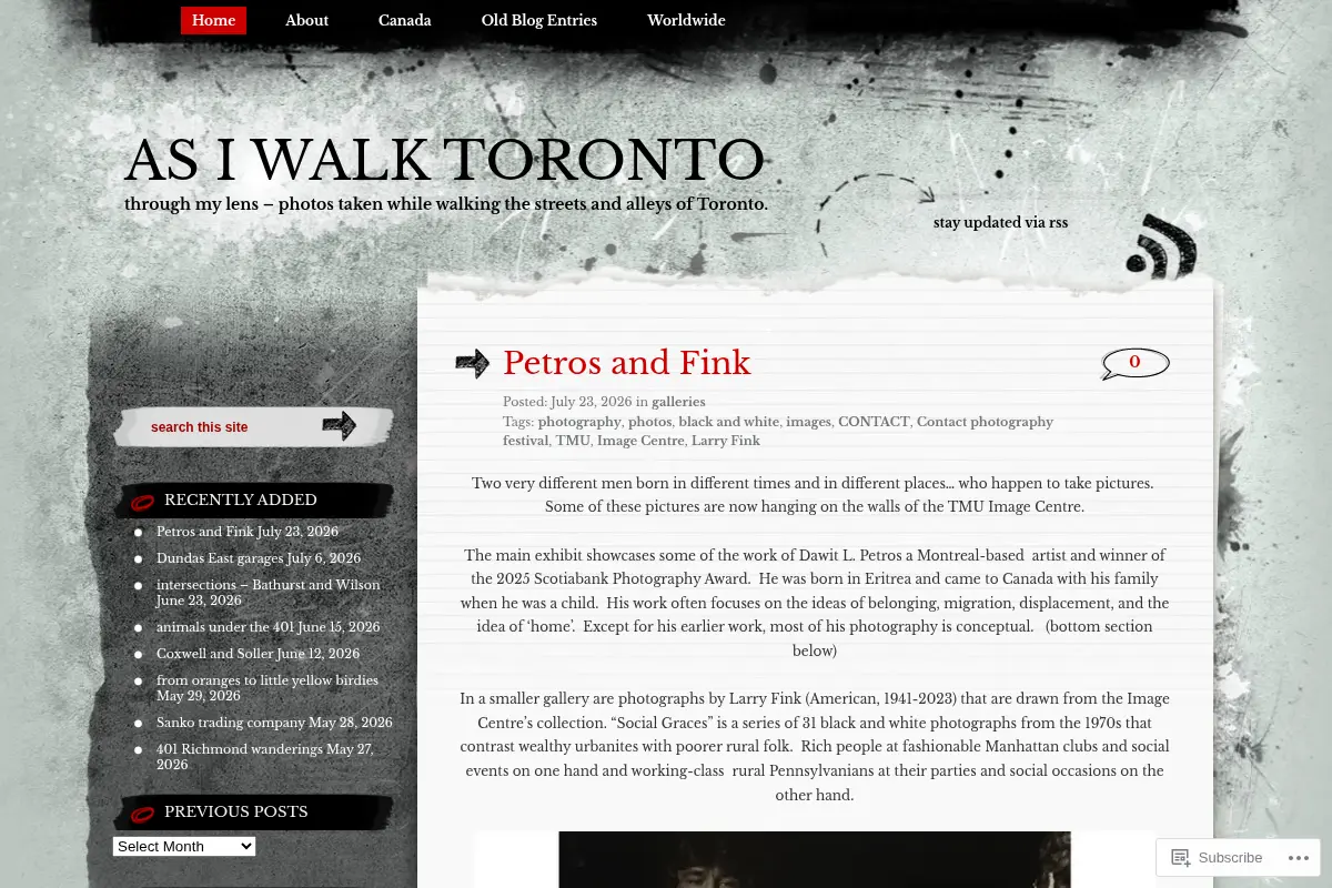 as I walk Toronto