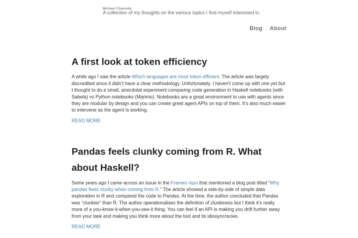 Michael Chavinda – A collection of my thoughts on the various topics I find myself interested in.
