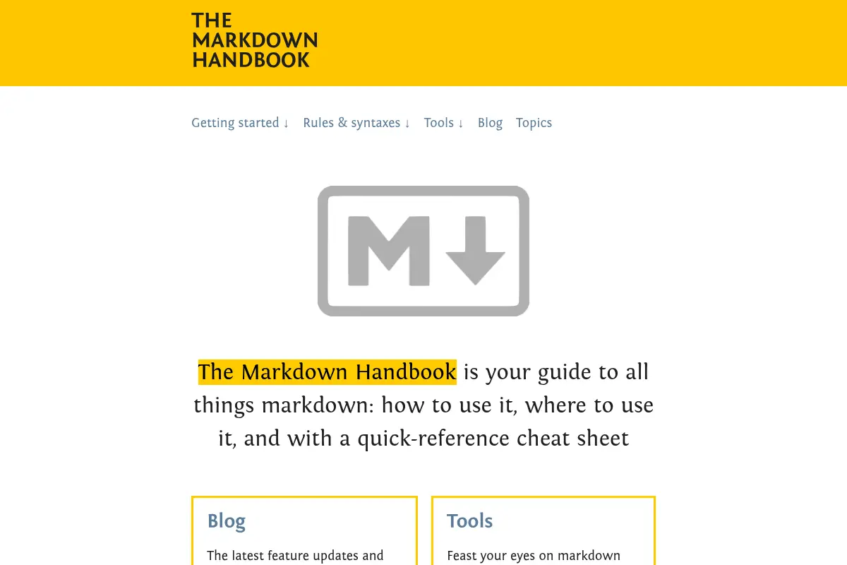 The Markdown Handbook