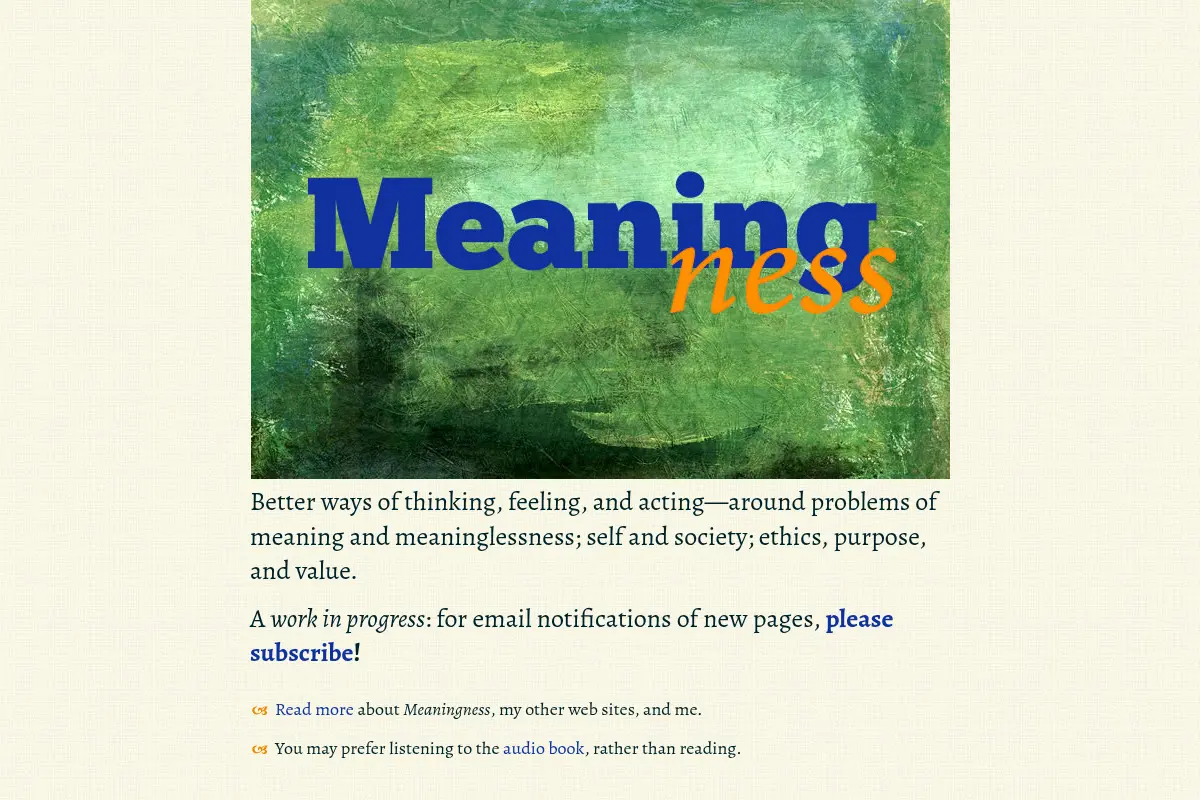 Meaningness