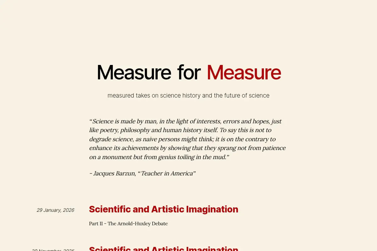 Measure for Measure